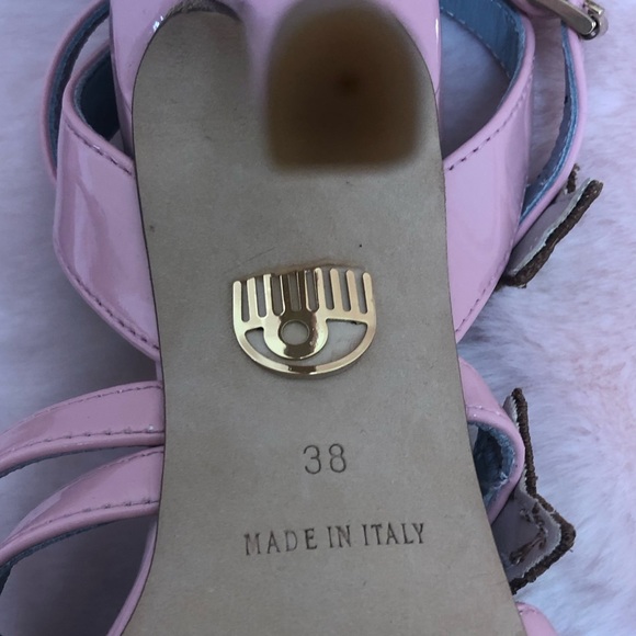 Chiara Ferragni RARE Pink Star strappy Heel Sandal - Picture 6 of 8